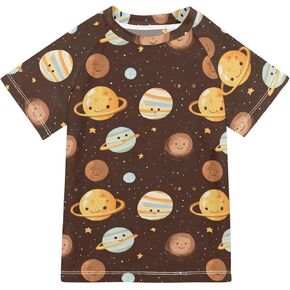 Matching Bathing Suits for Kids Short Sleeve Rash Guard Swimsuit