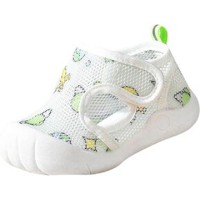 Toddler Walking Shoes Quick Dry Non-Slip Soft Sole Sneakers Summer Closed Toe Lightweight Breathable First Walking Shoes