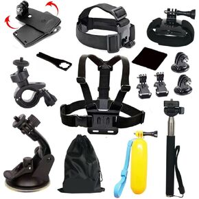 Sports Camera Accessory Kit for Head Strap Chest Strap Mount for Enthusiasts