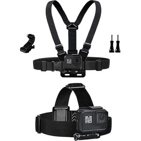 Adjustable Chest Harness for GoPro Hero 13, 12, 11, 10, 9, 8, 7, for SJCAM M10, SJ4000, SJ5000 WiFi, for APEMAN, for Victure.