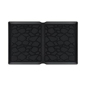 All Weather Mat for Wonderfold Wagon, Foldable Accessories Made of Silicone, Protects The Wagon from Sand, Dust and Water, Easy to Clean for Wonderfold (W4models) 33.8 * 20.6 * 0.78in（Black）