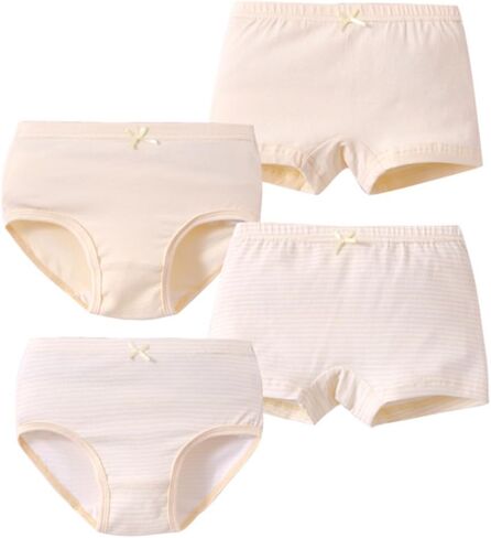 Ding-Dong Toddler Kids Girls Boxer Boxer Boxer Brief Cotton 4 Pack Intond in Kuwait