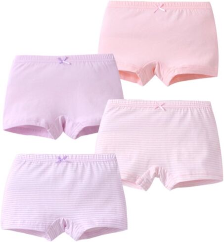 Ding-Dong Toddler Kids Girls Boxer Boxer Boxer Brief Cotton 4 Pack Intond in Kuwait