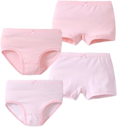 Ding-Dong Toddler Kids Girls Boxer Boxer Boxer Brief Cotton 4 Pack Intond in Kuwait