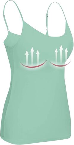 Workout Tank Tops for Women with Built in Bra, Sleeveless Gym Tops Seamless Racerback Athletic Yoga Shirts in Saudi Arabia