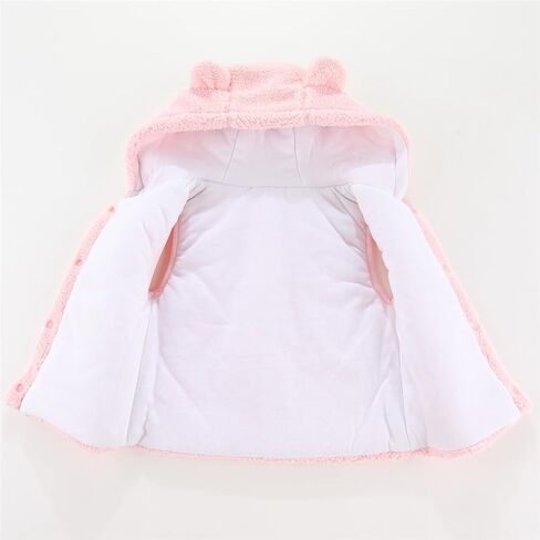 Infant Boys Girls Thicken Fleece Vest Cute Hood Sleeveless Jacket Windproof Warm Coat Outerwear in Kuwait