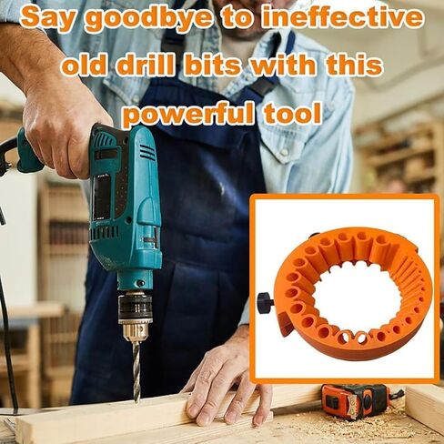 Drill Bit Sharpener, Power Drill Bit Grinding Attachment for 2 to 13 mm Bits, Old Drill Bit Grinder, Compatible with 125mm Angle Grinders, Giant Blade Angle Grinder for Grinding 125 mm Grinder (1PC) in Saudi Arabia