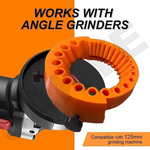 Drill Bit Sharpener, Power Drill Bit Grinding Attachment for 2 to 13 mm Bits, Old Drill Bit Grinder, Compatible with 125mm Angle Grinders, Giant Blade Angle Grinder for Grinding 125 mm Grinder (1PC) in Saudi Arabia