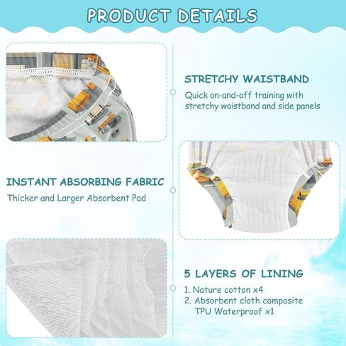 Little Girls Potty Training Shorts Soft Cotton Overnight Potty Training Underwear Pants for Kids in Saudi Arabia
