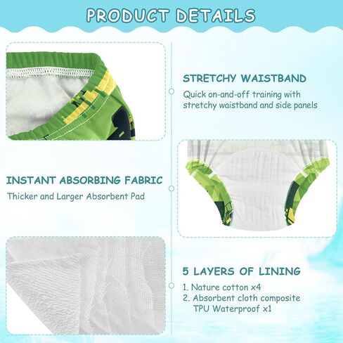 Little Boys Training Underwear Soft Cotton Nighttime Training Underwear for Infant in Saudi Arabia