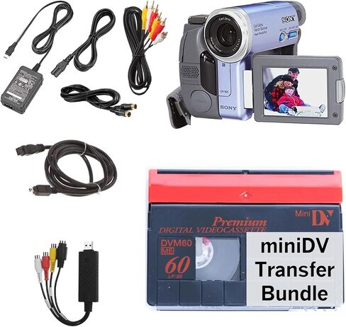 miniDV Player Transfer Bundle for Digitizing miniDV tapes, Includes mini DV camcorder and USB adapter in Saudi Arabia