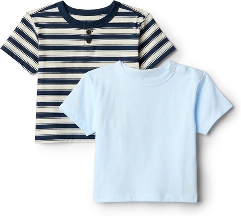 Amazon Essentials x Sofia Grainge Toddlers and Baby Boys' Cotton Short Sleeve Crewneck T-Shirts, Pack of 2 in Saudi Arabia