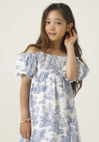 NOTHING FITS BUT Girl’s Classic Linen Cotton Dress, Hana Gown, Kids Casual Frock in Kuwait