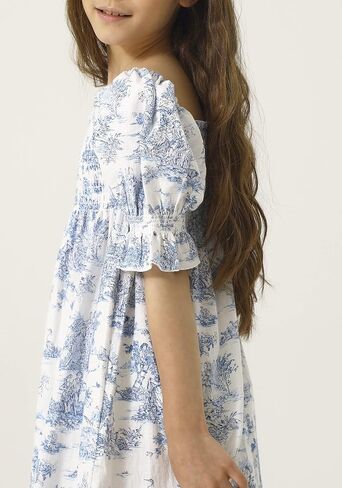 NOTHING FITS BUT Girl’s Classic Linen Cotton Dress, Hana Gown, Kids Casual Frock in Kuwait