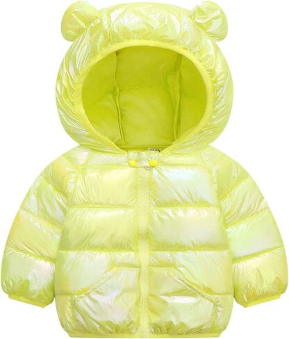 Evelin LEE Baby Boys Girls Colorful Zip Up Hooded Jacket Coat Winter Warm Padded Outwear in Saudi Arabia