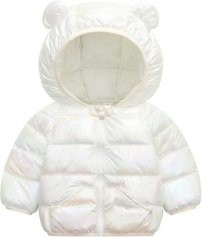 Evelin LEE Baby Boys Girls Colorful Zip Up Hooded Jacket Coat Winter Warm Padded Outwear in Saudi Arabia