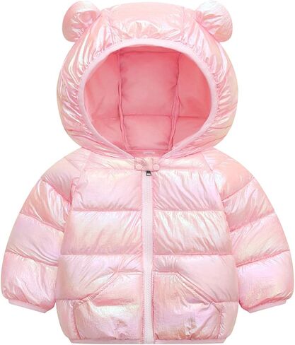 Evelin LEE Baby Boys Girls Colorful Zip Up Hooded Jacket Coat Winter Warm Padded Outwear in Saudi Arabia