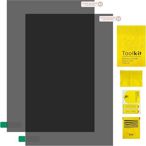 Polarizing Film, Adhesive Polarized Film, with Cleaning Kit, 2 Piece Pack LCD Polarizing Film, Size 7.9 X 11.9 in, Suitable for LCD Screen Repair and Physics Education in Kuwait