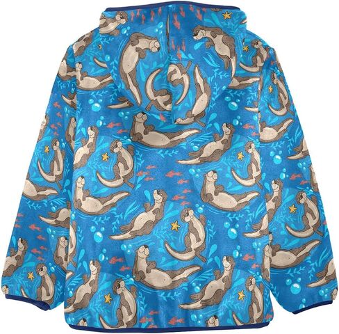 Boys Fleece Hoody Jacket Zip Up Coat Warm Fall Winter Plush Jacket Long Sleeve Outerwear for 3-10 Years in Saudi Arabia
