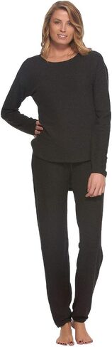 Felina | Comfyz Coco Women's 2-Piece Lounge Set | Brushed Jersey LS Top & Jogger in Saudi Arabia