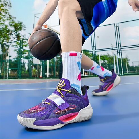 Men's Basketball Shoes for Women Breathable Non Slip Fashionable Comfortable Training Shoes Outdoor Sneakers in Saudi Arabia