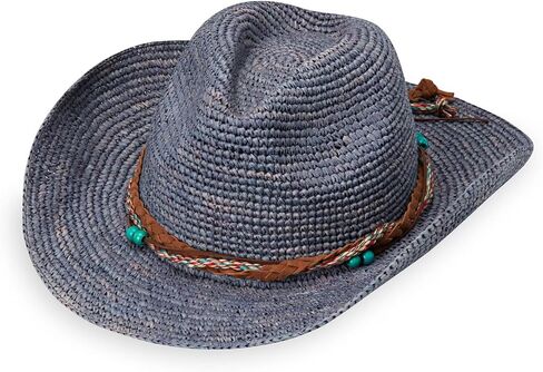 قبعة كاتالينا راعي البقر النسائية من Wallaroo Hat Company - رافيا، راعي البقر الحديث، مصممة في أستراليا in Kuwait