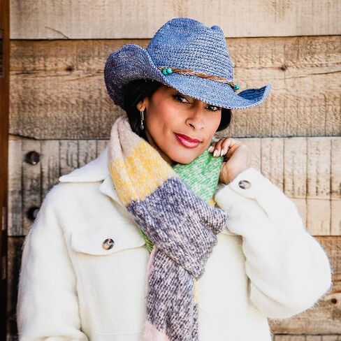 قبعة كاتالينا راعي البقر النسائية من Wallaroo Hat Company - رافيا، راعي البقر الحديث، مصممة في أستراليا in Kuwait