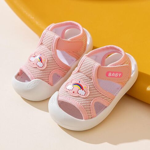 Toddler Boys Girls Sandals Mesh Rubber Sole Non-Slip Outdoor Sneakers Infant Lightweight Breathable First Walking Shoes in Saudi Arabia
