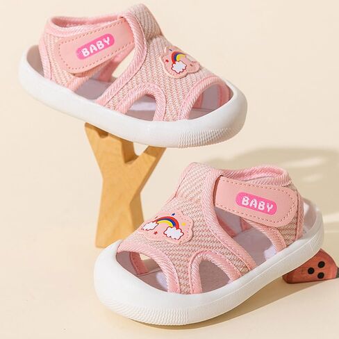 Toddler Boys Girls Sandals Mesh Rubber Sole Non-Slip Outdoor Sneakers Infant Lightweight Breathable First Walking Shoes in Saudi Arabia