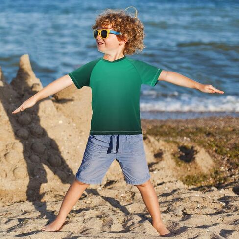 Kids Bathing Suits Girls Short Sleeve Teen Rash Guard Swimsuit in Saudi Arabia