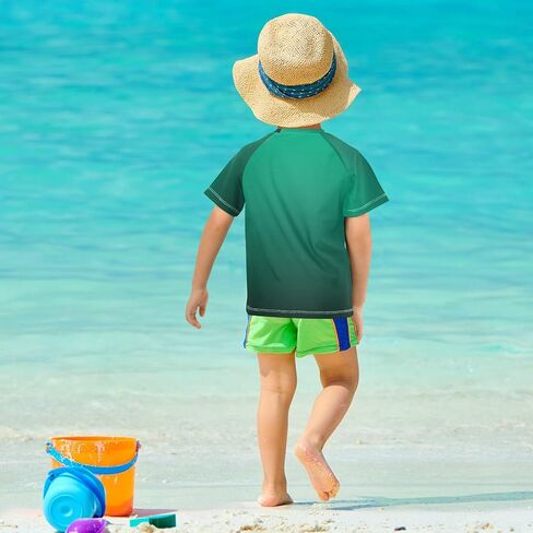 Kids Bathing Suits Girls Short Sleeve Teen Rash Guard Swimsuit in Saudi Arabia