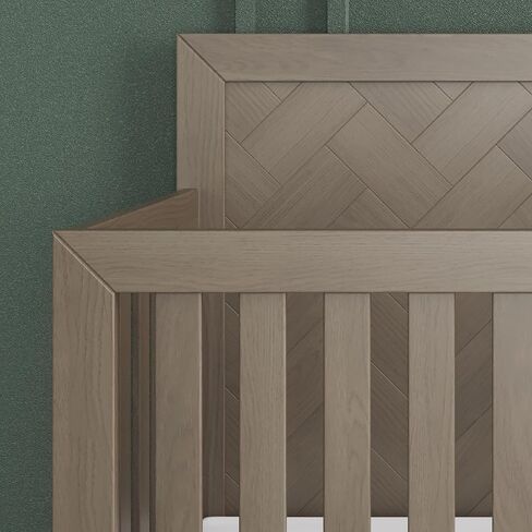 Child Craft Kieran Crib, Double Dresser and Chest Nursery Set, 3-Piece, Includes 4-in-1 Convertible Crib, Dresser and Chest, Grows with Your Baby (Toasted Chestnut) in Kuwait