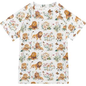 Kids Bathing Suit Short Sleeve Rash Guard Girls