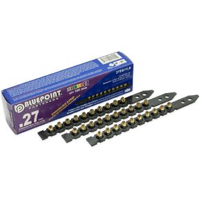 BLUEPOINT .27 Cal Purple/Black Powder Load Enhanced Strip (Level 6), for Heavy-Duty Powder-actuated Fastening Tools. Contains 100 Units, Perfect for Professional Fastening Needs. Item# 27ES11L6.