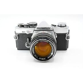 Olympus Chrome OM-2 OM2 SLR Film Camera With Olympus 50mm f/1.4 Lens (Renewed)