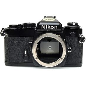 Black Nikon FE SLR film camera (Renewed)