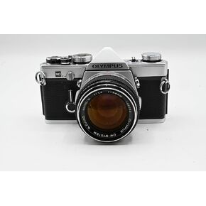 Chrome Olympus OM-1 OM1 SLR Film Camera with Olympus 50mm f/1.4 Lens (Renewed)