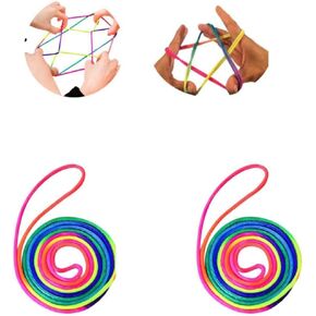[Cradle String] String Cradle String Rainbow Color Knotless Rainbow Rope Thread pokapokaya (2)