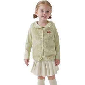 marc & janie Baby Boys Girls Embroidered Sleeveless Jacket Solid Soft Outerwear Fashion Vest Tops 241380