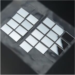 Microscope Kit 10pcs 18x10mm First Reflecting Surface Reflector Square Optical Front Surface Mirror DIY Scanner Projector Mirror Accessories Microscope Lens Adapters(1.1mm)