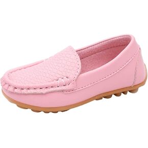 Toddler Boys Dress Shoes Kids Little Girls Flat Shoes School Shoes Solid Soft Slip On Comfy Oxford Casual Loafers