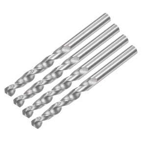 #US 4pcs 3mm C2/K20 Tungsten Straight Shank Spiral Flutes Twist Drill Bits