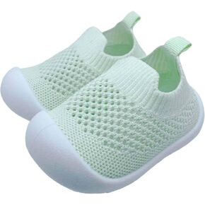 Toddler Boy Girl Mesh Sneakers Baby Knitted Walking Shoes Infant Soft Sole Trainerslittle Kid Breathable Outdoor Shoes
