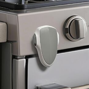 Child Proof Oven Lock Baby Safety Oven Door Lock for Toddlers no Tools Need or Drill Easy to Install (Black)