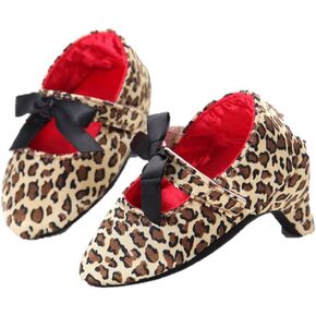 BYUSBAYA-Newborn Baby Girls Princess Shoes Bowknot Soft Sole Crib Shoes with High Heels Crib Baby Girl Photography Props