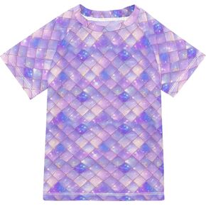 Kids Bathing Suits Boys Short Sleeve Rash Guard Girls