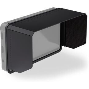 Neewer Monitor Sunshade Hood لـ Neewer F700 كاميرا ميدان ميدان ، وثلاثة شمس جانبية وإطار مناسبة ، إطار سهلة للزر ، الخطاف والحلقة المرفقة ، MA007