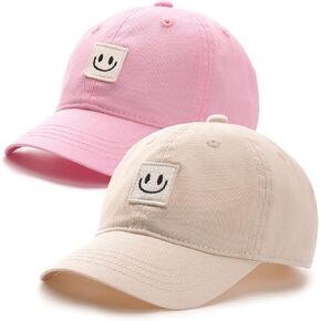FURTALK Kids Toddler Baseball Hat Boys Girls Adjustable UPF50+ Washed Cotton Baseball Cap