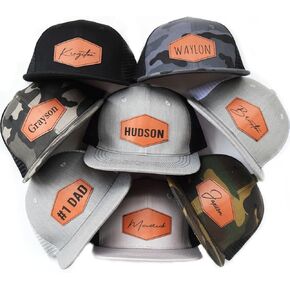 Personalized Toddler Baby Hats,Custom Kids Baseball Caps with Name,Adjustable Snapback Truck Caps for Infants,Children, Boys Multi