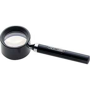 Shinwa Rules Magnifier High Magnification with Handle, Black